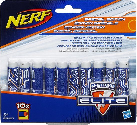 NERF Elite Deco Refills - 10 Darts - Blue