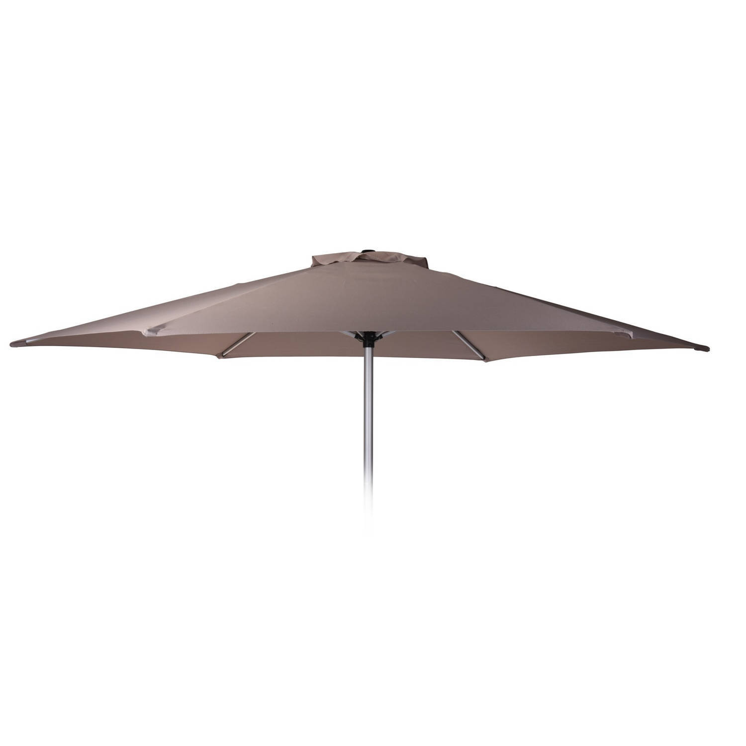 4Goodz Aluminium Parasol 270 cm met opdraaimechanisme - Taupe