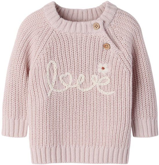 Lil' Atelier Baby Gebreide trui Regular fit Hushed Violet Maat 68