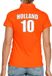 Bellatio Decorations Shoppartners Bv Oranje supporter poloshirt met rugnummer 10 - Holland / Nederland fan shirt voor dames M