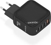 AISENS ASCH-100W4P029-BK oplader voor mobiele apparatuur Universeel Zwart AC Snel opladen Binnen