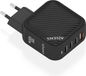 AISENS ASCH-100W4P029-BK oplader voor mobiele apparatuur Universeel Zwart AC Snel opladen Binnen