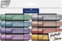Faber-Castell 154625 Textliner 46 Metallic, 8 stuks, Creative Studio