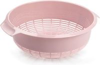 PLASTICFORTE Passoire de cuisine - Plastique - Vieux rose - Diamètre 27 cm x Hauteur 10 cm
