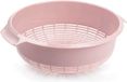 PLASTICFORTE Passoire de cuisine - Plastique - Vieux rose - Diamètre 27 cm x Hauteur 10 cm