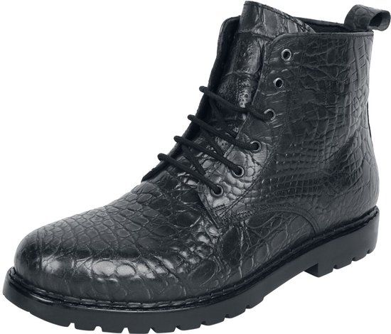 Black Premium by EMP Zwarte laarzen met patroon en platte hakken - Heren - EU46