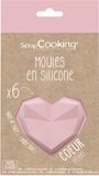 ScrapCooking Siliconen Mal Diamond Hearts