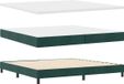 vidaXL Boxspringbed met Hoofdeinde Donkergroen 200 x 200 cm Fluweel