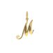 Lucardi Dames Stainless steel goldplated letterhanger - Hanger - Staal - Goudkleurig