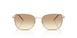 Giorgio Armani AR 6168 Lunettes de soleil homme Or Marron Carré 54mm