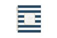 Blue Sky 2023 Daily Planner Navy Stripe Afsprakenboek (dagelijks/maandelijks) Marineblauw, Wit
