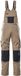 Mascot Unique Amerikaanse overall met kniezakken 12169-442 - lichtkhaki/zwart - C56 - 82