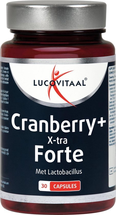 Lucovitaal Cranberry met X-tra Lactobacillus Capsules 30st