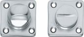 Intersteel Rozet toilet-/badkamersluiting vierkant chroom mat