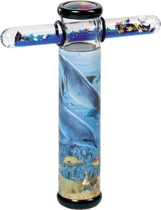 Goki Caleidoscoop Dolfijn Met Toverstaf - Blauw - Kunststof - 3+ jaar