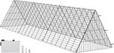 VEVOR tunnel à poules, 300 x 71 x 61,5cm pour extérieur, installation facile, enclos pour poules, adapté pour poules, canards, lapins