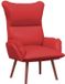 vidaXL Fauteuil Kunstleer Rood 69 x 74 x 93 cm