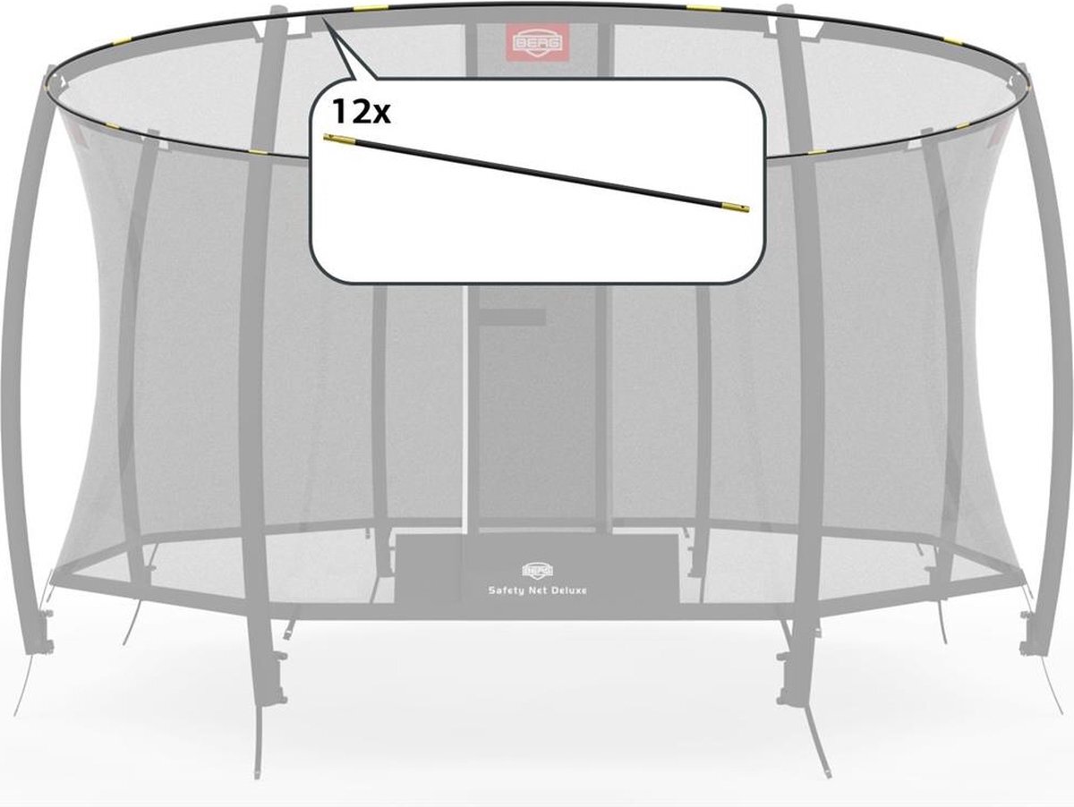 Berg Veiligheidsnet - Safety net Deluxe - Hoepelset - 430 cm