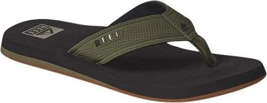 Reef The Layback Men's Flip-Flops - Black/Olive - Size 44 - Spring/Summer 2024