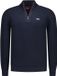 NZA New Zealand Auckland Pull Col Zippé 26gn491 Oxford Navy Melange Hommes Taille - L