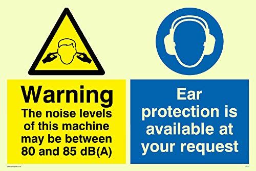 Viking Signs CP270-A6L-P Warning Sign - Photoluminescent Plastic - 150x100mm