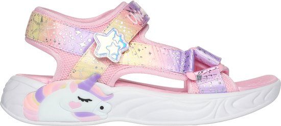 Skechers Unicorn Dreams Sandal - Girls' Sandals - Pink/Multicolor - Size 35