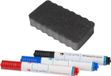 Kangaro Ktc Bv Magnetische whiteboard accessoires set - bordenwisser met 3x markers/stiften - school - kantoor - thuis