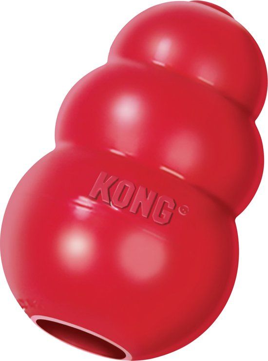 KONG Classic - Snackbal Honden Speelgoed - Rubber - 7.6 cm - Rood - Maat S