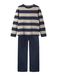 NAME IT Nachtkleding 'NKMROBBIQ' taupe / navy