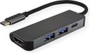 VALUE USB-C dockingstation, HDMI 4K, 2x USB Type A + Type C PD