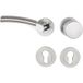 Hermat Béquille MIND en acier inox, bouton / béquille - DIN gauche acier inox mat