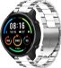 Strap-it Stalen schakel bandje - Zilver/Wit