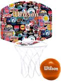 Wilson NBA Team Retro Mini Basketbalring Diverse kleuren Kunststof Kinderen