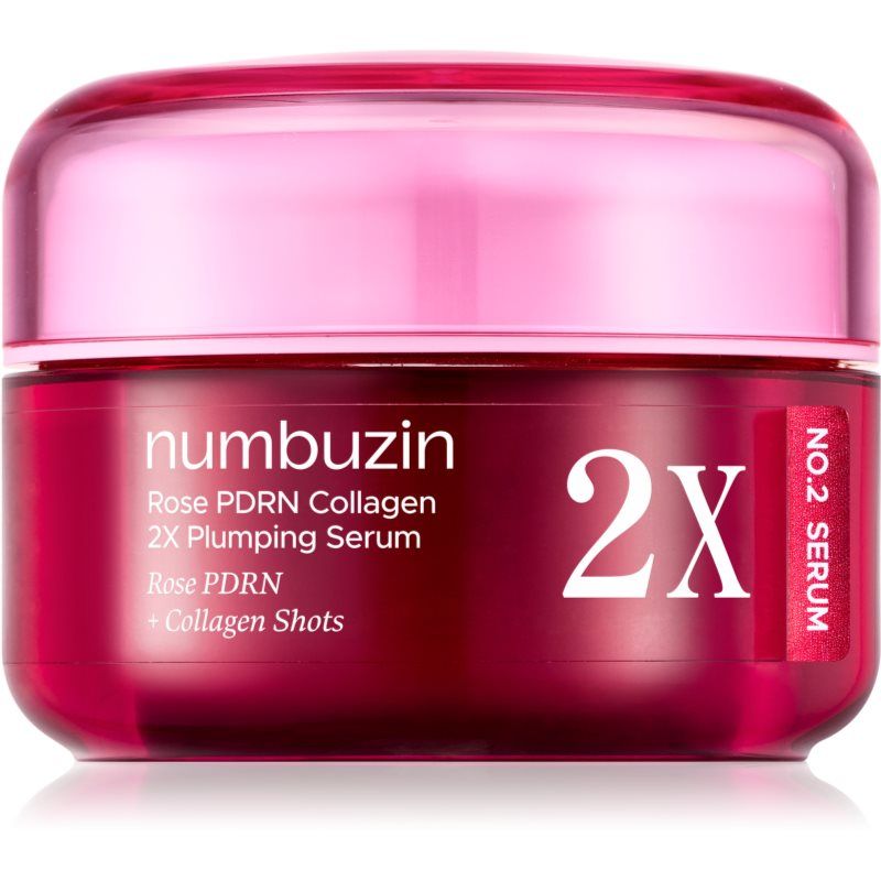 numbuzin No.2X Serum | Roze PDRN Collageen 2X Opvullend Serum | Glanzend, Hydraterend, Verstevigende, Koreaanse Huidverzorging | Peptiden, PDRN | voor Droog, Gemengd huidtype | 30 ml.