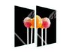 Lollipop Plaque de protection en verre pour cuisine, 2 pièces, dimensions 35x52 cm