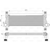 Valeo Intercooler, Refroidisseur d'air d'admission 818352 | Compatible avec : FORD RANGER