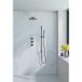 Fortifura Nebbio opbouw regendoucheset – 35 cm gebogen wandarm – glijstang 91 cm – gunmetal geborsteld