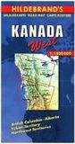KANADA Hildebrand's Travel Map: KANADA - WEST . CANADA - THE WEST