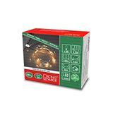Konstsmide Micro LED Fairy Lights, USB, 100 Amber LEDs, Silver Wire