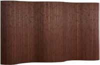 Homestyle4u Kamerscherm - 145x250 cm - Donkerbruin - Bamboe
