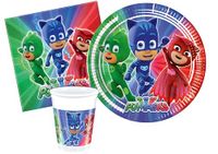 Tableware PJ Masks Tableware Party Pack for 24 People (88 pcs)