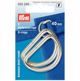 Prym D-ringen 40 mm zilverkleurig 2 st.