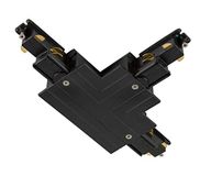 SLV T-connector voor S-TRACK 3-fasesysteem/aarde binnen rechts, zwart, dimbaar