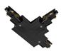 SLV T-connector voor S-TRACK 3-fasesysteem/aarde binnen rechts, zwart, dimbaar
