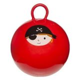 Duckiez Skippybal - piraten print - rood - D45 cm - buitenspeelgoed