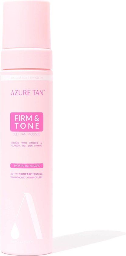 Azure Tan Self Tan Mousse FIRM & TONE - Dark To Ultra Dark 200ml