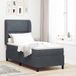 Maison Exclusive - Lit boxspring avec tête de lit gris foncé 200 x 80 cm, velours