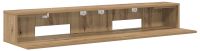 vidaXL Studiobureau Artisanaal Eiken 152 x 36 x 19,5 cm Bewerkt Hout