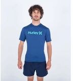 Hurley Oao Quickdry Korte Mouw Rash Guard Blauw S Man
