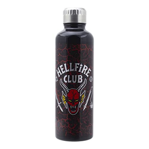 Paladone Stranger Things - Hellfire Club Metal Water Bottle